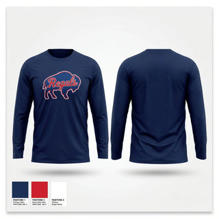 Long Sleeve Performance Shirt, Buffalo Regals, Ice Hockey, Teamtime, Team time, sublimation, custom sports apparel, team uniforms, spirit wear, spiritwear, sports uniforms, custom shirts, team store, custom team store, fundraiser sports, apparel fundraiser