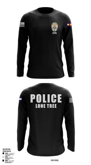 Long Sleeve Performance Shirt, Lone Tree Police Department, Police, Teamtime, Team time, sublimation, custom sports apparel, team uniforms, spirit wear, spiritwear, sports uniforms, custom shirts, team store, custom team store, fundraiser sports, apparel fundraiser