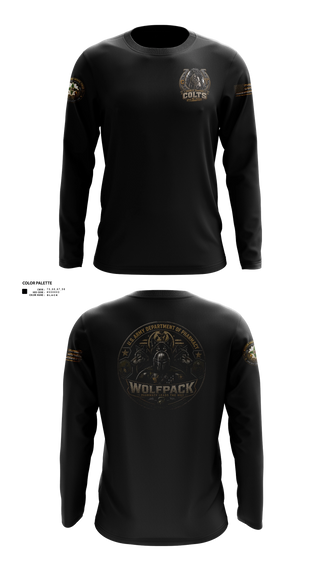 Long Sleeve Performance Shirt, Madigan pharmacy colts, Army, Teamtime, Team time, sublimation, custom sports apparel, team uniforms, spirit wear, spiritwear, sports uniforms, custom shirts, team store, custom team store, fundraiser sports, apparel fundraiser