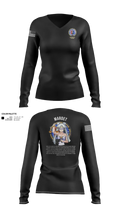 Karl & Hedwig Ackermann Memorial Institute for Joint Military Intelligence and Law Enforcement Education & Training at MARDET Fort Leonard Wood 34903411 Women's Long Sleeve V-neck Shirt - 110