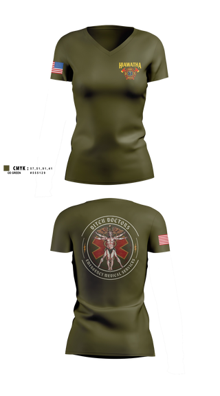 Womens Short Sleeve Vneck Shirt, A27/284, EMS/EMT, Teamtime, Team time, sublimation, custom sports apparel, team uniforms, spirit wear, spiritwear, sports uniforms, custom shirts, team store, custom team store, fundraiser sports, apparel fundraiser