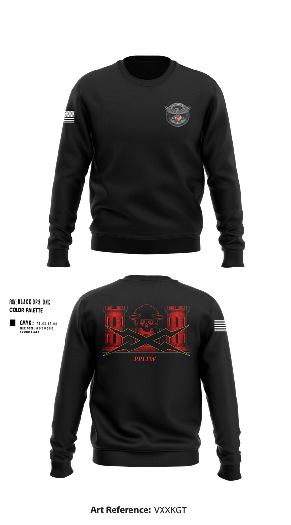 Crew Neck Sweatshirt, 11th MDB, Army, Teamtime, Team time, sublimation, custom sports apparel, team uniforms, spirit wear, spiritwear, sports uniforms, custom shirts, team store, custom team store, fundraiser sports, apparel fundraiser