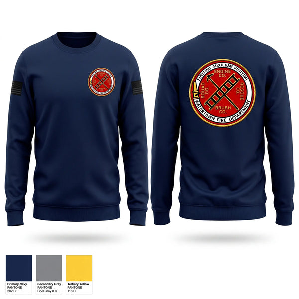 Crew Neck Sweatshirt, Watertown, Fire Department, Teamtime, Team time, sublimation, custom sports apparel, team uniforms, spirit wear, spiritwear, sports uniforms, custom shirts, team store, custom team store, fundraiser sports, apparel fundraiser