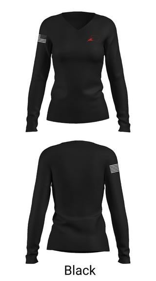 Womens Long Sleeve Vneck Shirt, North Wood R-4, , Teamtime, Team time, sublimation, custom sports apparel, team uniforms, spirit wear, spiritwear, sports uniforms, custom shirts, team store, custom team store, fundraiser sports, apparel fundraiser