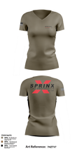SPRINX FIRE PROTECTION 22334846 Women's Short Sleeve V-neck Shirt - 105