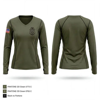 Womens Long Sleeve Vneck Shirt, DCS Special Operations, Police, Teamtime, Team time, sublimation, custom sports apparel, team uniforms, spirit wear, spiritwear, sports uniforms, custom shirts, team store, custom team store, fundraiser sports, apparel fundraiser