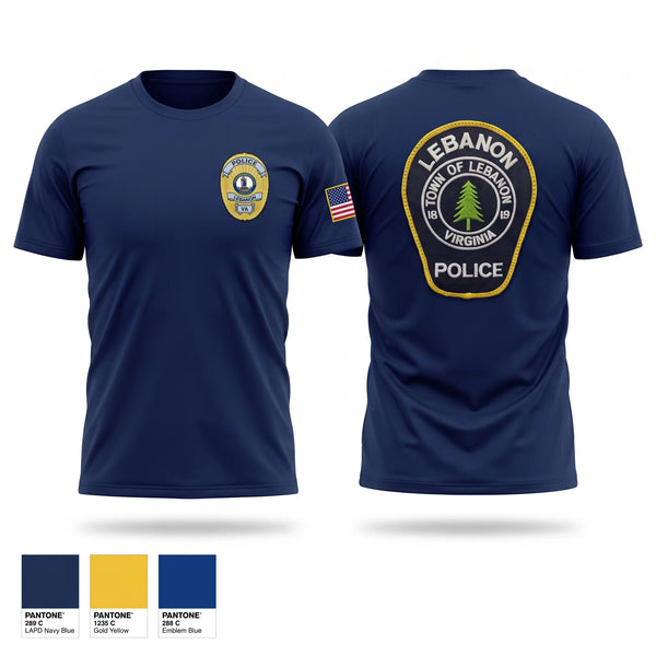 Short Sleeve Performance Shirt, Lebanon Police Department, Police, Teamtime, Team time, sublimation, custom sports apparel, team uniforms, spirit wear, spiritwear, sports uniforms, custom shirts, team store, custom team store, fundraiser sports, apparel fundraiser