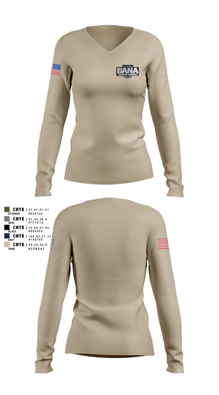 Womens Long Sleeve Vneck Shirt, Alabama SalesDana Safety Supply, Police, Teamtime, Team time, sublimation, custom sports apparel, team uniforms, spirit wear, spiritwear, sports uniforms, custom shirts, team store, custom team store, fundraiser sports, apparel fundraiser