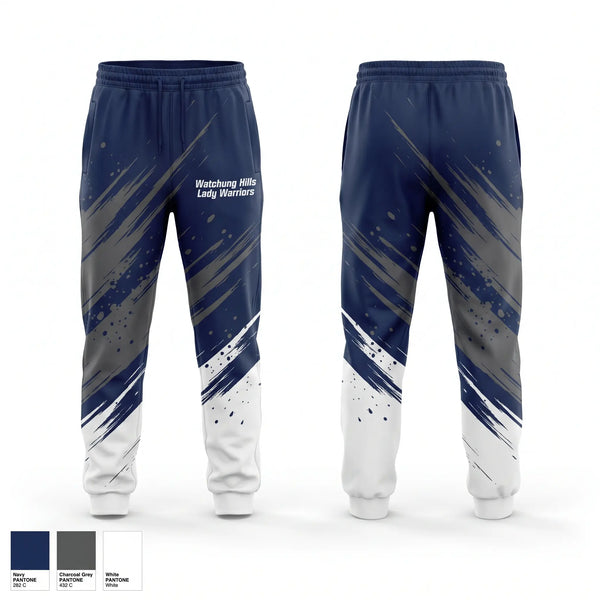 Sweatpants, Watchung Hills Lady Warriors, Softball, Teamtime, Team time, sublimation, custom sports apparel, team uniforms, spirit wear, spiritwear, sports uniforms, custom shirts, team store, custom team store, fundraiser sports, apparel fundraiser