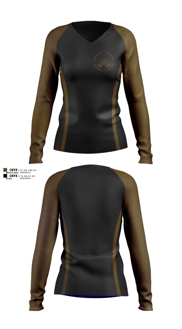 Womens Long Sleeve Vneck Shirt, KingMakerboxing, , Teamtime, Team time, sublimation, custom sports apparel, team uniforms, spirit wear, spiritwear, sports uniforms, custom shirts, team store, custom team store, fundraiser sports, apparel fundraiser