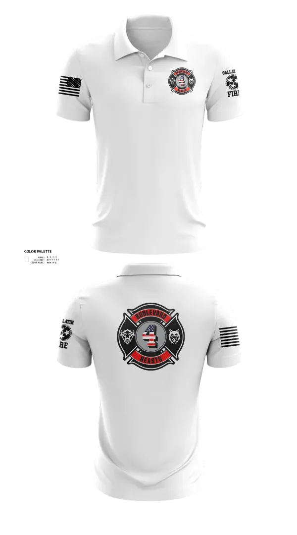 Short Sleeve Performance Polo, Gallatin Fire Department Station 4, Fire Department, Teamtime, Team time, sublimation, custom sports apparel, team uniforms, spirit wear, spiritwear, sports uniforms, custom shirts, team store, custom team store, fundraiser sports, apparel fundraiser