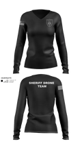 Fayette County Sheriff WV 38752837 Women's Long Sleeve V-neck Shirt - 31