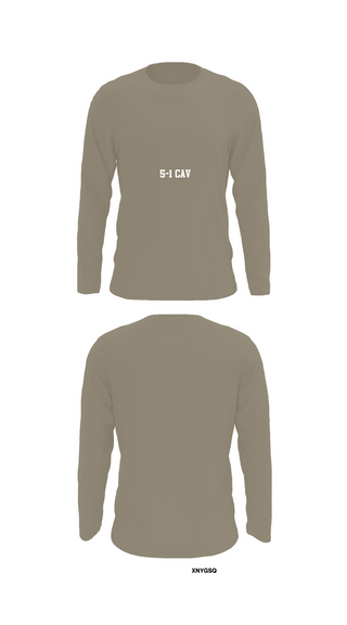 Long Sleeve Performance Shirt, 5-1 cav, Army, Teamtime, Team time, sublimation, custom sports apparel, team uniforms, spirit wear, spiritwear, sports uniforms, custom shirts, team store, custom team store, fundraiser sports, apparel fundraiser