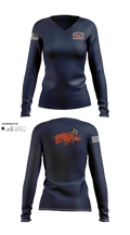 RUNYAN ACRES FIRE DEPARTMENT 34134469 Women's Long Sleeve V-neck Shirt - 20