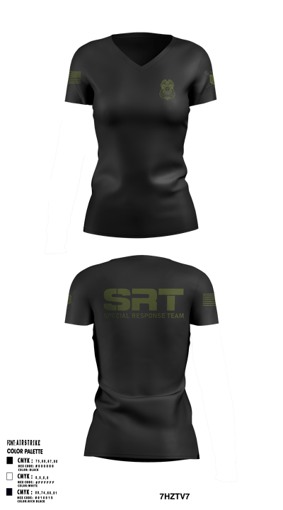 NNSS SRT 8281920 Women's Short Sleeve V-neck Shirt - 1