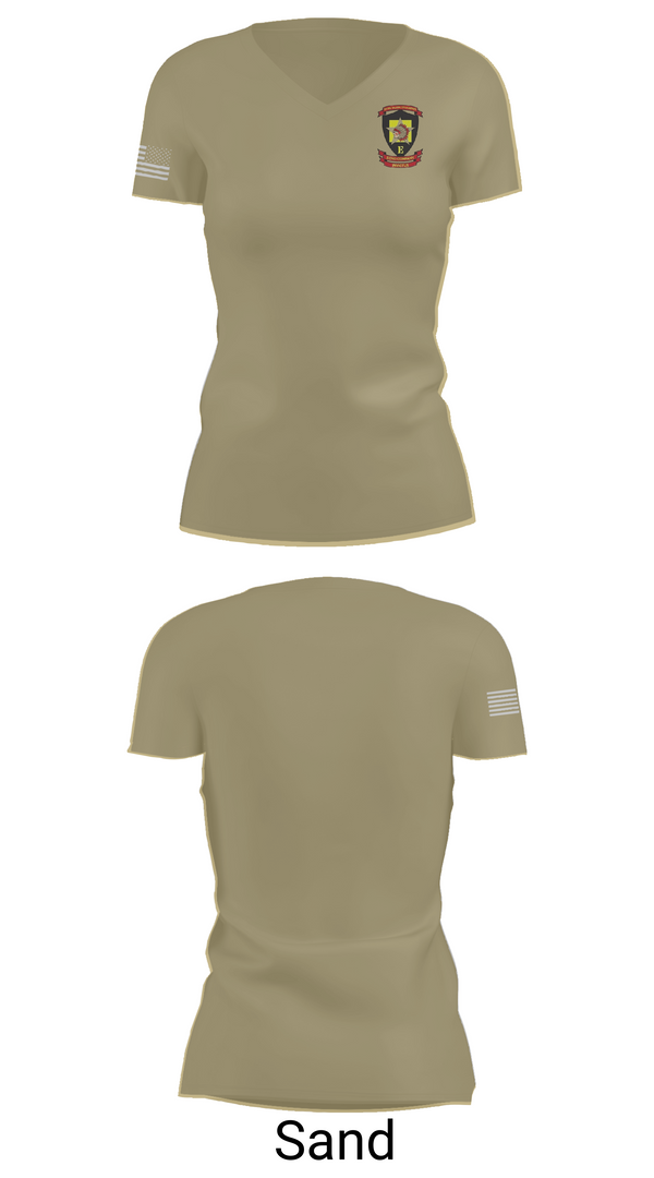Women's Short Sleeve Vneck Shirt, 2nd Battalion 5th Marine, Marines, Teamtime, Team time, sublimation, custom sports apparel, team uniforms, spirit wear, spiritwear, sports uniforms, custom shirts, team store, custom team store, fundraiser sports, apparel fundraiser