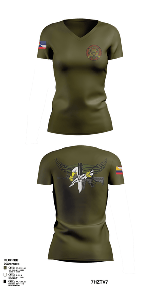 Women's Short Sleeve Vneck Shirt, 502d SFS S30C, Air Force, Teamtime, Team time, sublimation, custom sports apparel, team uniforms, spirit wear, spiritwear, sports uniforms, custom shirts, team store, custom team store, fundraiser sports, apparel fundraiser