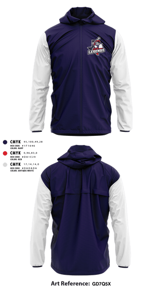 Windbreaker, Stx legends, Baseball, Teamtime, Team time, sublimation, custom sports apparel, team uniforms, spirit wear, spiritwear, sports uniforms, custom shirts, team store, custom team store, fundraiser sports, apparel fundraiser