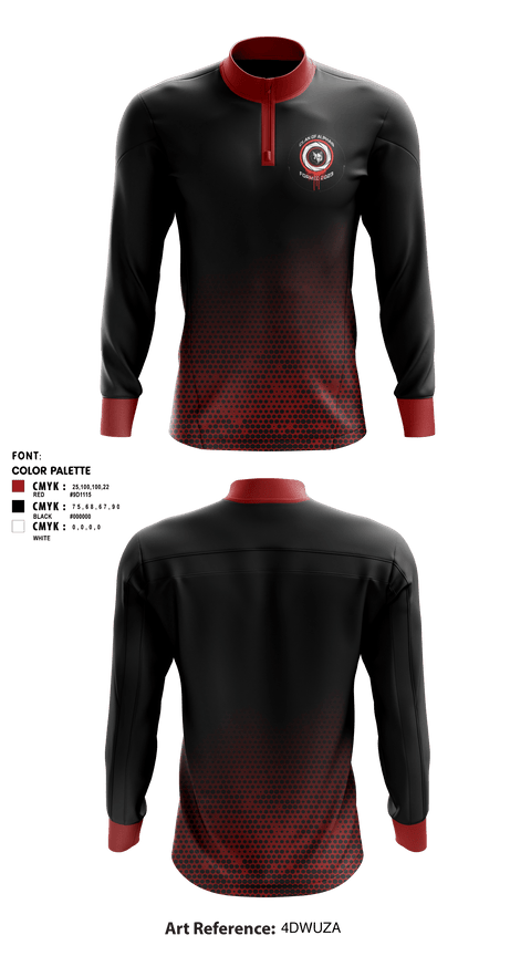 Quarter Zip Jacket, Clan Of Alphas, Wrestling, Teamtime, Team time, sublimation, custom sports apparel, team uniforms, spirit wear, spiritwear, sports uniforms, custom shirts, team store, custom team store, fundraiser sports, apparel fundraiser