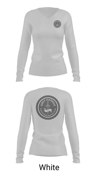 Women's Long Sleeve Vneck Shirt, Grey Harbor Executive ProtectionGrey Harbor Executive Protection, , Teamtime, Team time, sublimation, custom sports apparel, team uniforms, spirit wear, spiritwear, sports uniforms, custom shirts, team store, custom team store, fundraiser sports, apparel fundraiser