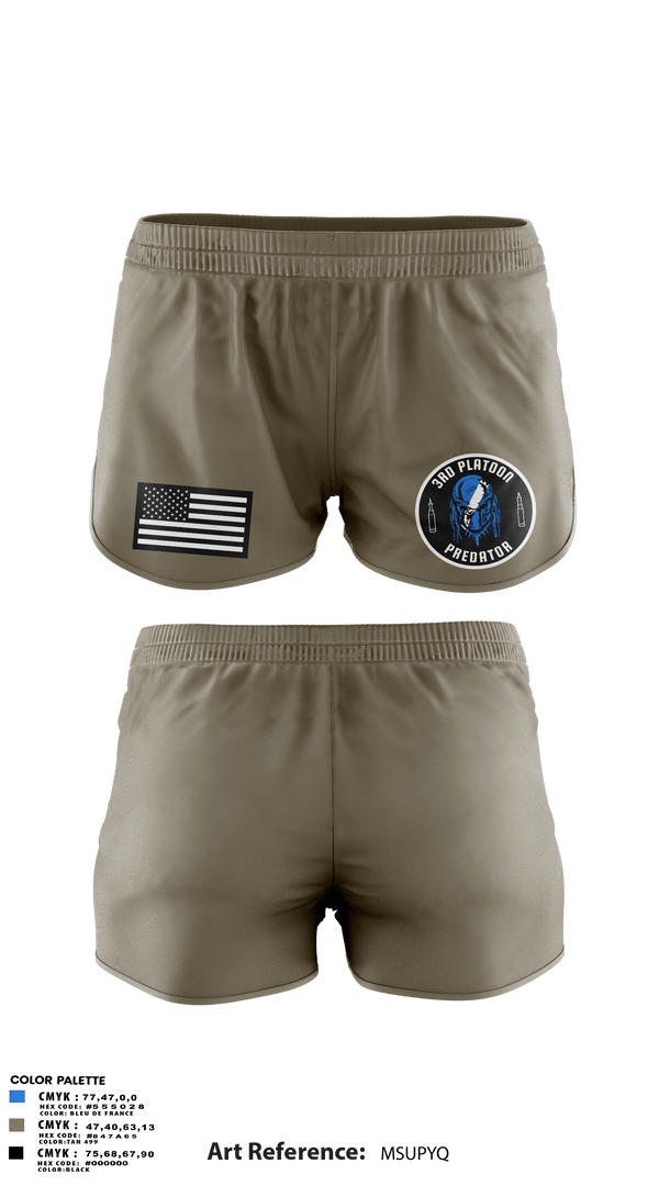 Ranger Panties, 3rd Platoon, Army, Teamtime, Team time, sublimation, custom sports apparel, team uniforms, spirit wear, spiritwear, sports uniforms, custom shirts, team store, custom team store, fundraiser sports, apparel fundraiser