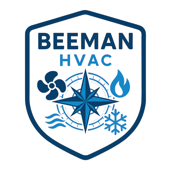 Beeman HVAC Stainless Steel Water Bottle with a Straw Lid