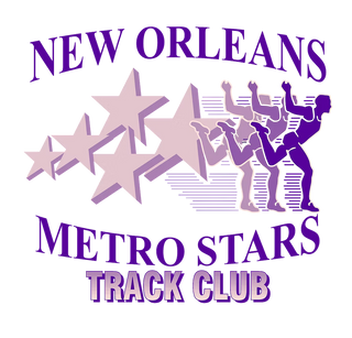 New Orleans Metro Stars Track Club Stainless Steel Water Bottle with a Straw Lid
