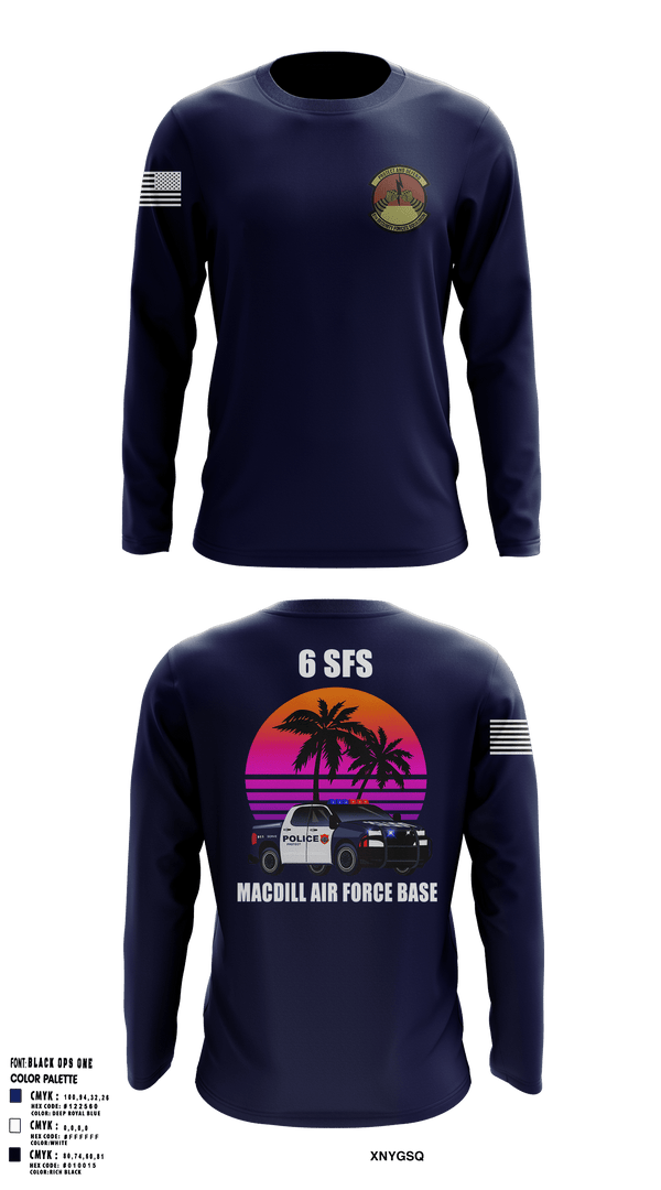 Long Sleeve Performance Shirt, 6th Security Forces Squadron, Air Force, Teamtime, Team time, sublimation, custom sports apparel, team uniforms, spirit wear, spiritwear, sports uniforms, custom shirts, team store, custom team store, fundraiser sports, apparel fundraiser