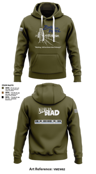 Hoodie, Inversed CrewBART PD Fugitive Task Force, Police, Teamtime, Team time, sublimation, custom sports apparel, team uniforms, spirit wear, spiritwear, sports uniforms, custom shirts, team store, custom team store, fundraiser sports, apparel fundraiser