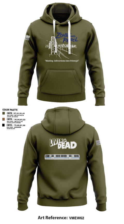 Hoodie, Inversed CrewBART PD Fugitive Task Force, Police, Teamtime, Team time, sublimation, custom sports apparel, team uniforms, spirit wear, spiritwear, sports uniforms, custom shirts, team store, custom team store, fundraiser sports, apparel fundraiser