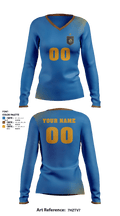 Oklahoma Zotung Volleyball Club 98081818 Women's Long Sleeve V-neck Shirt - 1