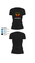 TCS Team Germany 82718628 Women's Short Sleeve V-neck Shirt - 37