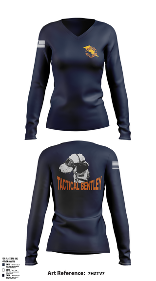 Women's Long Sleeve Vneck Shirt, Tactical Bentley, Army, Teamtime, Team time, sublimation, custom sports apparel, team uniforms, spirit wear, spiritwear, sports uniforms, custom shirts, team store, custom team store, fundraiser sports, apparel fundraiser