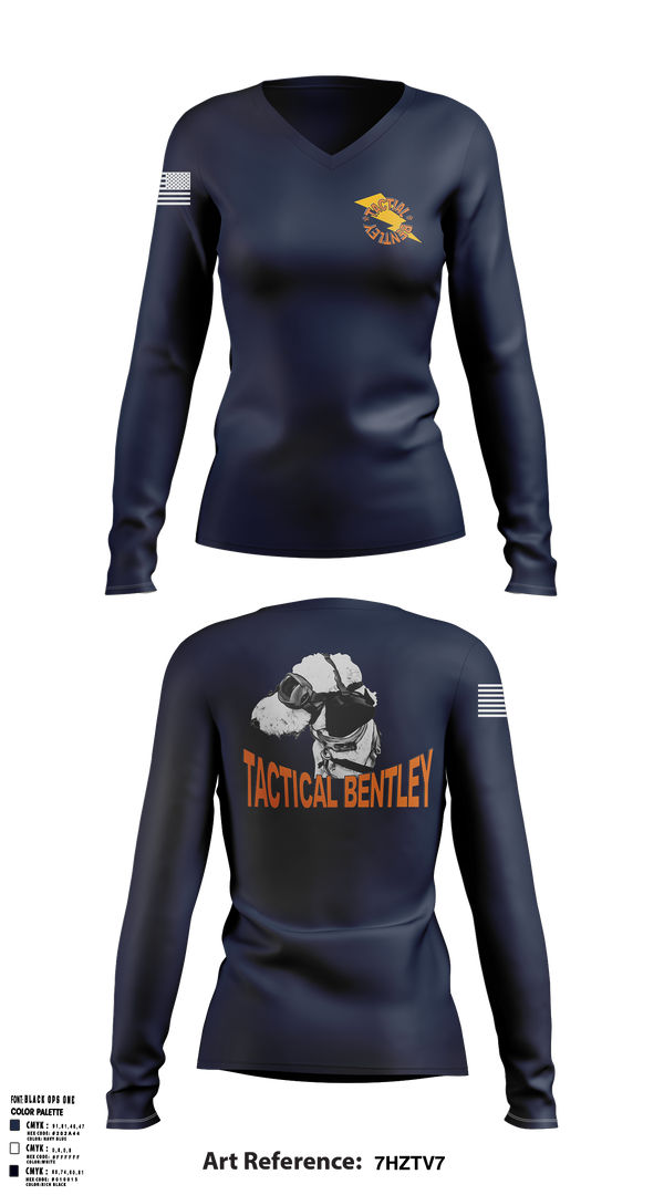 Women's Long Sleeve Vneck Shirt, Tactical Bentley, Army, Teamtime, Team time, sublimation, custom sports apparel, team uniforms, spirit wear, spiritwear, sports uniforms, custom shirts, team store, custom team store, fundraiser sports, apparel fundraiser