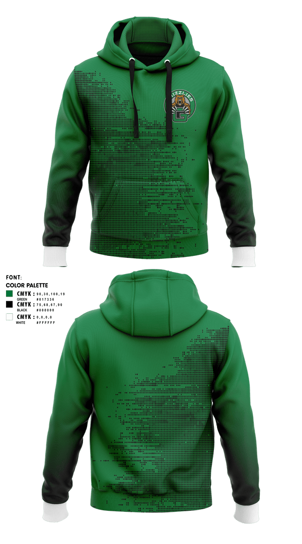 Hoodie, Grizzlies, Women's Soccer, Teamtime, Team time, sublimation, custom sports apparel, team uniforms, spirit wear, spiritwear, sports uniforms, custom shirts, team store, custom team store, fundraiser sports, apparel fundraiser