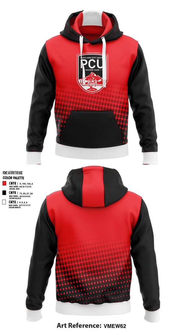 Hoodie, Portland City United Soccer Club, Men's Soccer, Teamtime, Team time, sublimation, custom sports apparel, team uniforms, spirit wear, spiritwear, sports uniforms, custom shirts, team store, custom team store, fundraiser sports, apparel fundraiser
