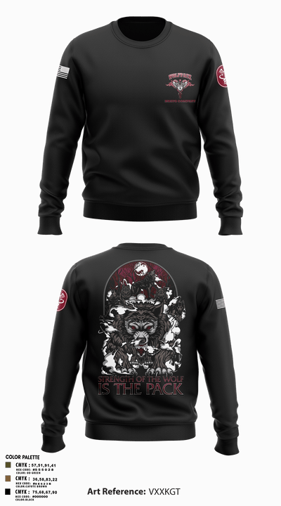 Bravo Company, MRBn, Fort Belvoir 16919105 Crew Neck Sweatshirt - 3
