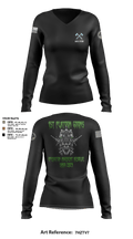 A-CO 2-113th Infantry 71985791 Women's Long Sleeve V-neck Shirt - 3