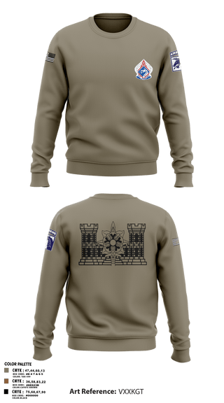 Crew Neck Sweatshirt, XVIII ABN G2, Army, Teamtime, Team time, sublimation, custom sports apparel, team uniforms, spirit wear, spiritwear, sports uniforms, custom shirts, team store, custom team store, fundraiser sports, apparel fundraiser