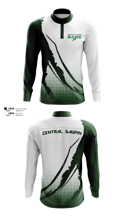 Central Dauphin High School 44934888 Quarter Zip Jacket - 3