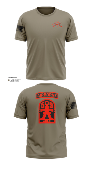 Short Sleeve Performance Shirt, 3-509th Parachute Infantry BN Able Nation, , Teamtime, Team time, sublimation, custom sports apparel, team uniforms, spirit wear, spiritwear, sports uniforms, custom shirts, team store, custom team store, fundraiser sports, apparel fundraiser