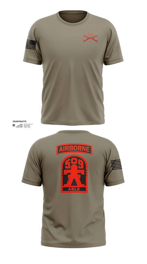 Short Sleeve Performance Shirt, 3-509th Parachute Infantry BN Able Nation, , Teamtime, Team time, sublimation, custom sports apparel, team uniforms, spirit wear, spiritwear, sports uniforms, custom shirts, team store, custom team store, fundraiser sports, apparel fundraiser