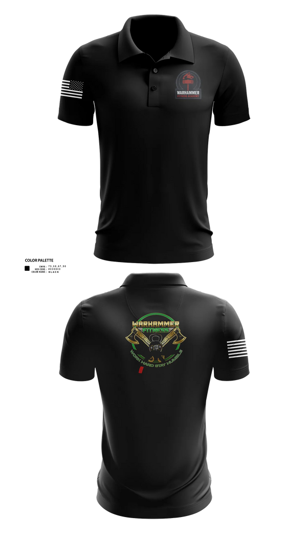 Short Sleeve Performance Polo, Warhammer Fitness, , Teamtime, Team time, sublimation, custom sports apparel, team uniforms, spirit wear, spiritwear, sports uniforms, custom shirts, team store, custom team store, fundraiser sports, apparel fundraiser