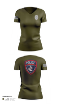 Jefferson College Police Department 39962708 Women's Short Sleeve V-neck Shirt - 23