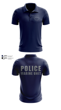 Sacramento Police Marine Unit Short Sleeve Performance Polo - 7