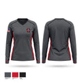 Bonner Springs Fire Department Women's Long Sleeve V-neck Shirt - 1