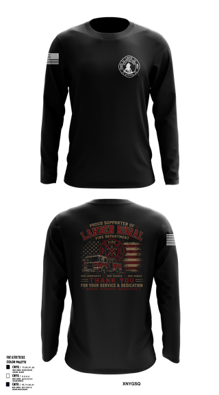 Long Sleeve Performance Shirt, Lander rural fire, Fire Department, Teamtime, Team time, sublimation, custom sports apparel, team uniforms, spirit wear, spiritwear, sports uniforms, custom shirts, team store, custom team store, fundraiser sports, apparel fundraiser