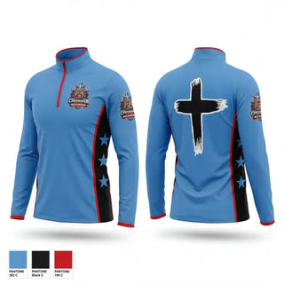 Quarter Zip Jacket, Crossover Hoops Bulldoge, Men's Basketball, Teamtime, Team time, sublimation, custom sports apparel, team uniforms, spirit wear, spiritwear, sports uniforms, custom shirts, team store, custom team store, fundraiser sports, apparel fundraiser