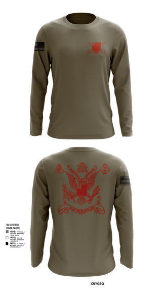 Long Sleeve Performance Shirt, 2nd Battalion 222nd Field Artillery, , Teamtime, Team time, sublimation, custom sports apparel, team uniforms, spirit wear, spiritwear, sports uniforms, custom shirts, team store, custom team store, fundraiser sports, apparel fundraiser