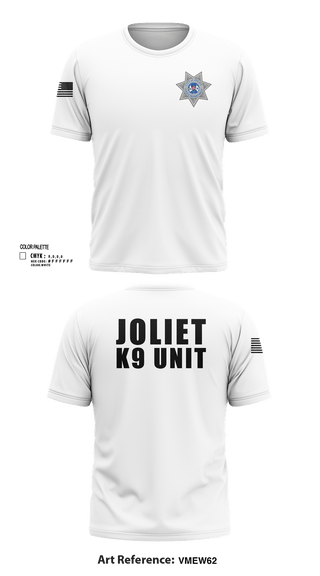 Short Sleeve Performance Shirt, Joliet Police K-9 Unit, Police, Teamtime, Team time, sublimation, custom sports apparel, team uniforms, spirit wear, spiritwear, sports uniforms, custom shirts, team store, custom team store, fundraiser sports, apparel fundraiser